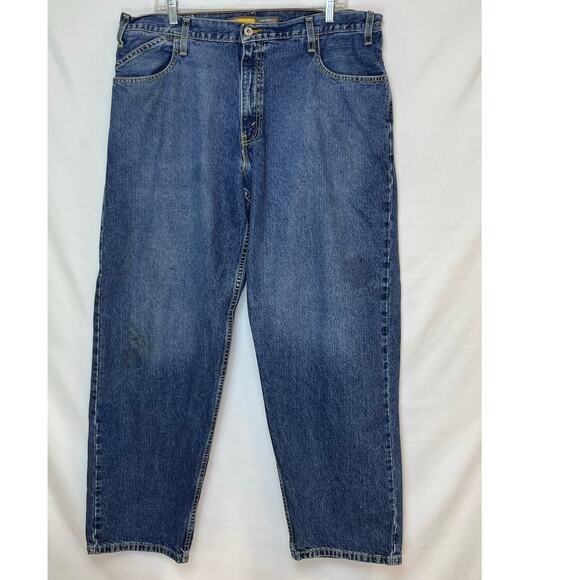 Levi’s SilverTab Men’s 38x32 Baggy 5-Pocket Denim Jeans Made in Mexico 09/03 - Picture 1 of 9